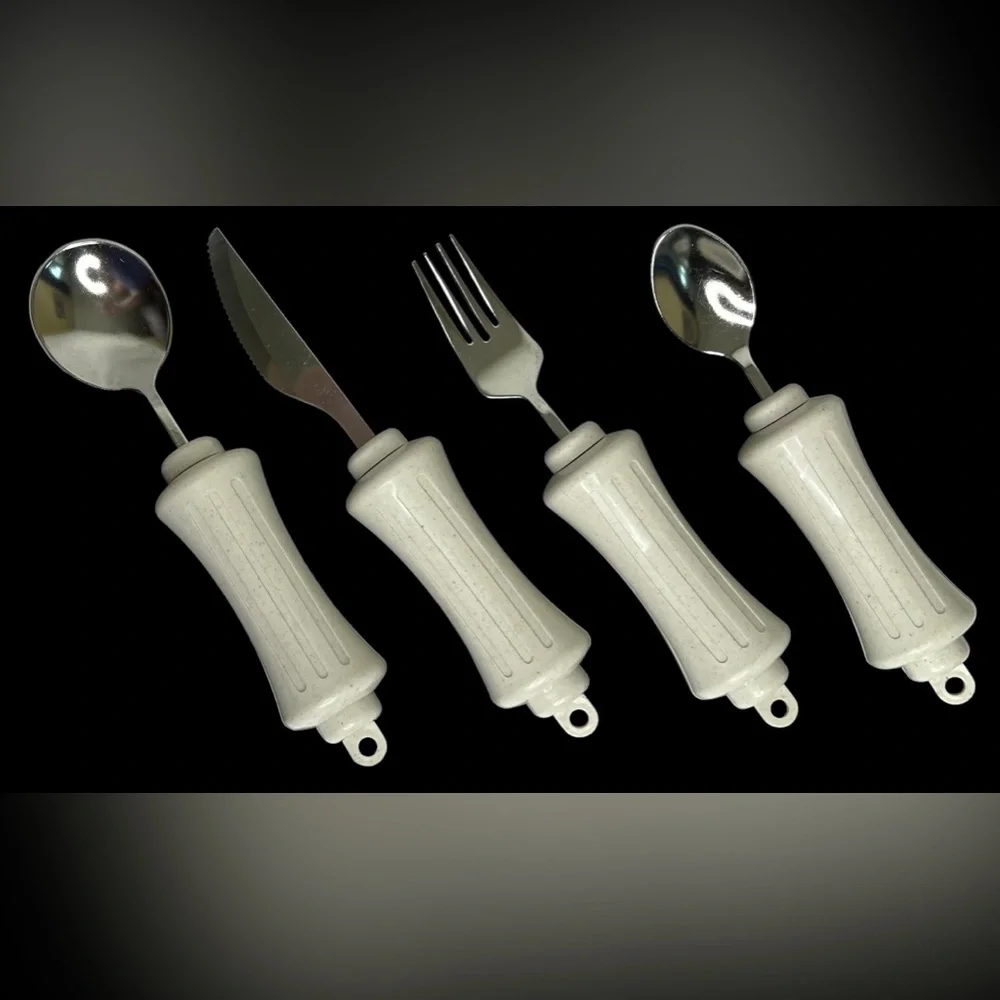 Ableware‎ Utensil Set of 4 For Arthritis Disabled Large Handles